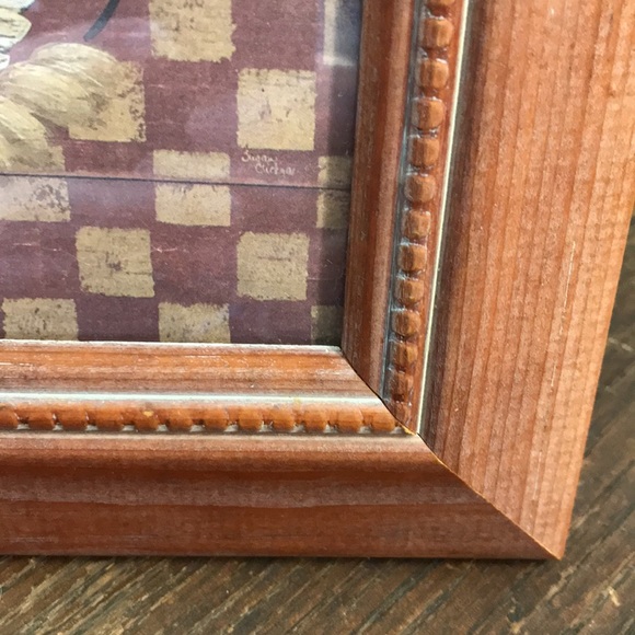 Vintage Hen on Nest FRESH EGGS Farmhouse Print Susan Clickner Signed - Picture 3 of 7